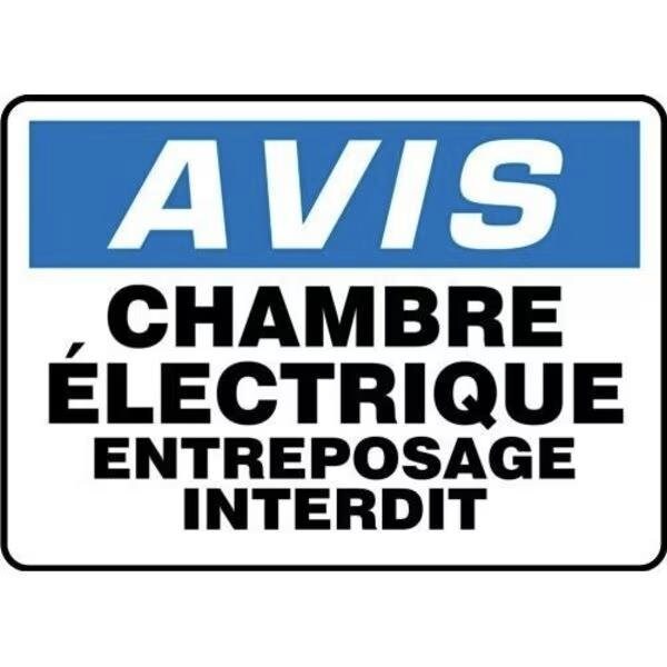 Accuform OSHA NOTICE ELECTRICAL SAFETY SIGN FRMELC801VA FRMELC801VA - main